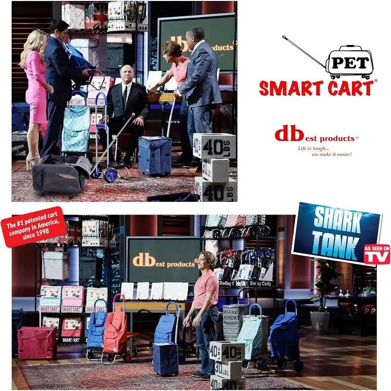 Pet Carrier with Wheels Collapsible Travel Bag for Dogs Cats Airline Approved Soft Sided Rolling Cart Removable Bedding